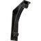 Ekena Millwork Legacy Wrought Iron Bracket, (Triple center brace), Antiqued Pewter 2"W x 5 1/2"D x 8"H BKTM02X05X08TLEAPW - alternate 1
